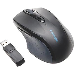 Kensington K72370EU Mouse wireless Pro Fit di dimensioni standard, Design ergonomico, Con sensore ottico e DPI regolabile, Per laptop, desktop, PC, Macbook e notebook, Nero