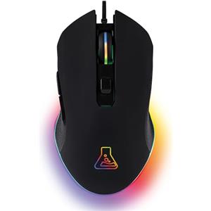 The G-Lab - Kult Helium Pro - Mouse Gaming con Filo - Mouse da Gaming USB - Sensore Ottico Regolabile 12800 DPI, Illuminazione LED 7 Colori, Mouse Gamer Silenzioso a 6 Pulsanti - PC/PS4/PS5/Xbox