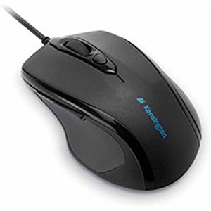 Kensington K72355EU Mouse Pro Fit, Mouse Ottico di Medie Dimensioni con Cavo, 5 Pulsanti e Design Ergonomico per Destrorsi, Connessione Plug & Play, Compatibile con Windows e MacOS, Nero