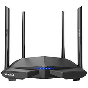 Tenda AC6 Router Wi-Fi AC1200 Dual Band 300 Mbps 2.4 GHz e 867 Mbps 5 GHz, 4 * 5dBi Antenne, Parental Control e Rete Ospiti, VPN, IPv6, Adatto per Case a Un Piano