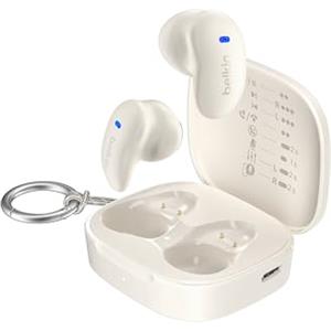 Belkin SoundForm Anywhere Auricolari Bluetooth, Leggeri con Comfort Duraturo, Resistenza all'Acqua di Grado IPX4, Cuffie In Ear Wireless per iPhone, iPad, Tablet, Laptop, Corsa, Sport e Altro, Bianco