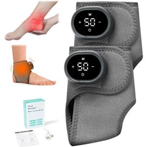 Vicloon Massaggiatore Piedi Elettrico, 2PC 3 in 1 Massaggiatore per Piedi con 3 Modalità di Vibrazione, 5 Impostazioni di Calore, per la Circolazione Sanguigna e il Sollievo dal Dolore Muscolare