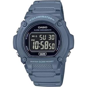 Casio Orologio Analogico-Digitale Uomo con Cinturino in Acciaio Inossidabile W-219HC-2BVDF