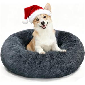 MDDK DY Cuccia Cane Interno, Cuccia Gatto Morbido Lavabile e Confortevole,Letto Per Gatti e Cani Soffice Domestici a Ciambell, Cuscino Cane Taglia Media e Grande (50 * 20CM Grigio Scuro)