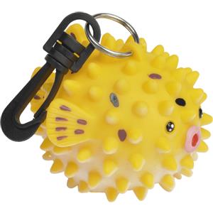 Best Divers Porta Octopus Pesce Palla - PVC Colorato, 7x11x5,5 cm, Compatibile con Tutti i Boccagli, Anello Inox e Moschettone