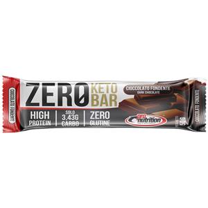 PRONUTRITION Zero Keto Bar 50g Fior di Fragola - Barretta ad alto tenore proteico (40%) e ridotto contenuto di carboidrati e zuccheri
