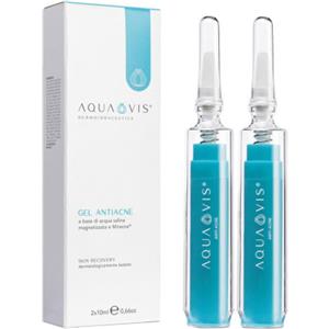 AQUAVIS GEL ANTIACNE - Trattamento per pelli acneiche, 2 flaconcini da 10 ml con Miracne