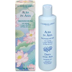 L'ERBOLARIO ALBA IN ASIA Bagnoschiuma 250ml - Detergente corpo delicato con estratto di fiore di loto