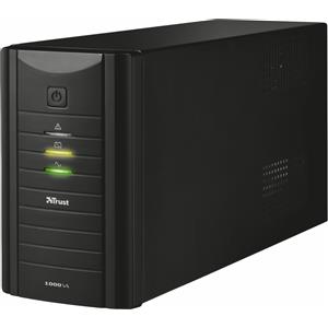 TRUST - 1000VA UPS 2XWALLSCKT IT - UPS Gruppo di continuita - Black