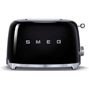 Smeg, Tostapane 2x2 TSF01BLEU, 2 Scomparti da 36mm, 6 Livelli di Doratura, Funzione Riscaldamento, Scongelamento e Bagel, Espulsione Automatica del Pa