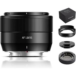 TTARTISAN Autofocus 35mm F1.8 Mark II APS-C Obiettivo X 35mm F/1.8 AF Obiettivi ritratti per Fuji X (X, Nero)