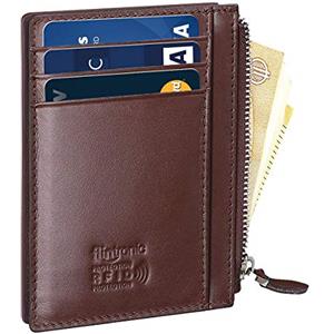 flintronic Portia Carte di Credito e Tasche Pelle, RFID/NFC Blocco Portafoglo