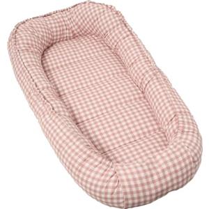 molis & co molis&co. Nido per bebè 90 x 50 cm. Riduttore per culla o Co-sleeping Nest per neonati. Cotone. Lettino portatile o da viaggio per neonati. OEKO-TEX 100. (Dusty Rose)
