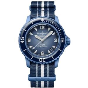 Swatch BLANCPAIN X SWATCH SCUBA FIFTY FATHOMS - ATLANTIC OCEAN, Blu