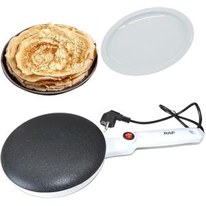 Swsdee Crepiera Elettrica con Manico:Crepiera650 W,Regolazione Automatica Della Temperatura,Crepiera Cordless Antiaderente per Crêpe Finissime,Revestimiento Antiadherente de Teflón (Rosso)