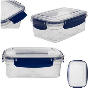 KADAX Contenitore salvafreschezza con coperchio, 1 l, ermetico, in plastica senza BPA, per alimenti, contenitore alimentare, scatola per alimenti, trasparente