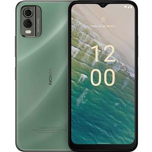 Nokia Smartphone C32 6,5 HD+ con 4 GB RAM/64 GB ROM, 50 MP/8 MP, 5000 mAh 3 giorni di durata della batteria, retro in vetro temperato, classificazione IP52, sensore di impronte digitali e sblocco