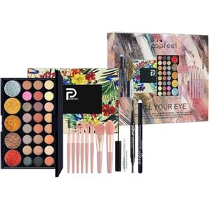 FantasyDay Set di Trucchi Donna, FantasyDay Kit Trucco Make Up Completo Cosmetico Starter Kit Adventskalender 2025 Xmas Makeup Gift Set con Correttore Rossetti Lucidalabbra Palette Ombretti Mascara Trousse Fard