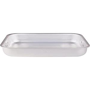 Baldassare Agnelli Pentole Agnelli Linea Alluminio Professionale Rostiera Rettangolare, Argento, 40 x 28 cm