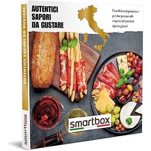 smartbox - Cofanetto Regalo Autentici sapori da gustare - Idea Regalo per la Coppia - 1 degustazione di Prodotti tipici regionali per 2 Persone