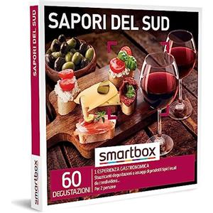 smartbox - Cofanetto Regalo Sapori del Sud - Idea Regalo Gourmet - 1 degustazione per 2 Persone