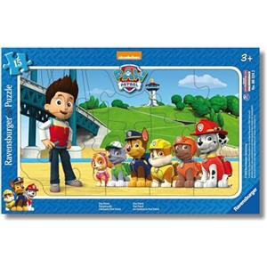 Ravensburger - Puzzle Bambini 3 Anni | Paw Patrol | Puzzle 15 Pezzi Bambini | Frame Puzzle 25x14,50cm | Giochi Bambini 3 Anni | Regalo Bambina 3 Anni E Bambino | Paw Patrol Giocattoli