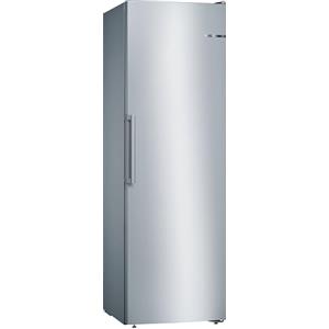 Bosch GSN36VLEP, serie 4, freezer freestanding, 186 x 60 cm, 242 l, 234 kWh all'anno, NoFrost, BigBox cassetto per congelatore grande, Vario Zone - Congelatore flessibile, effetto metallo