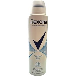 Rexona MotionSense Deodorante Spray Cotton Dry Anti Transpirant con 48 ore di protezione contro gli odori corporei e l'umidità ascellare, 6 x 150 ml
