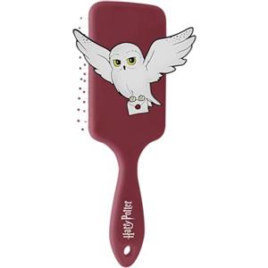 Harry Potter - Spazzola pneumatica Edwige - spazzola a palette districante con spine massaggianti - per tutti i tipi di capelli - accessorio di bellezza - design 3D - ufficiale Hogwarts