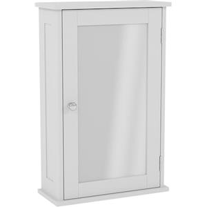 Bath Vida Home Discount® Bagno Armadio Sportello a Specchio da Parete, Colore: Bianco