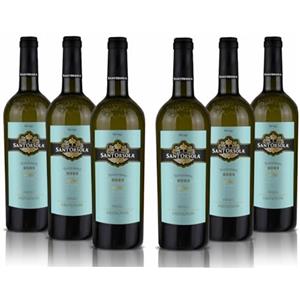 Sant'Orsola Premium Sauvignon D.O.C. Friuli, Vino Bianco Italiano, Gusto Pieno Rotondo e Palato Aromatico, 6x750 ml