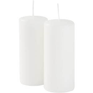 Cereria Di Giorgio - 9 Candele Cero - Diametro 5 cm Altezza 12 cm - Colore Bianco Cloud - Durata 40 Ore - Non profumate