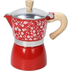 Tognana Japan Collection, Caffettiera 6 tazze, alluminio, rosso