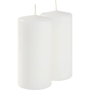 Cereria Di Giorgio - 4 Candele Cero - Diametro 7 cm Altezza 15 cm - Colore Bianco Cloud - Durata 85 ore - Non profumate