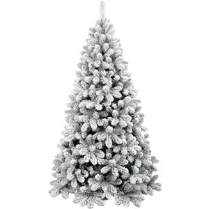Megashopitalia Albero di natale INNEVATO 150/180/210/230/270CM SUPERFOLTO REALISTICO (180)