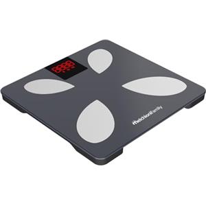 Melchioni Family | Bilancia Pesapersone Smart, PIUMA, Bilancia Impedenziometrica con App, Alta Precisione, Compatibile con Alexa e Google Home