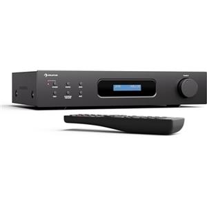 Auna Art22 - Amplificatore HiFi Bluetooth & DAB+, 2x60W, Stereo, Ingressi Ottici & Coassiali, Sintonizzatore FM, Riproduzione CD/DVD, Telecomando, Design Compatto, Nero