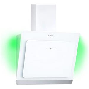 Klarstein Aurora Cappa Aspirante 60 cm, Cappa Cucina con Aspirazione Smart e Filtro Antigrasso, Flusso d'Aria 563m³/h, IOT/Wi-Fi, Luci LED RGB, Cappa Sottopensile Esterno Classe Energetica A+