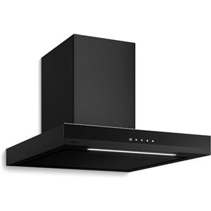 Klarstein Velaire Cappa Aspirante 60 cm - 600 m³/h, Touch, LED, Classe A++, Filtro Carbone, 3 Velocità, Silenziosa, Cappa Cucina 60 cm, Sottopensile, Nero