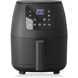 Tristar Friggitrice ad aria digitale mini - Senza olio - 6 programmi di cottura - Rivestimento antiaderente - Termostato regolabile - 2L - 1500W - FR-9015