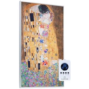 Klarstein Air Art Stufa Elettrica Basso Consumo, Termoconvettore Elettrico da Parete 600W, Termoarredo Design con Telecomando, Termosifone Elettrico a Muro, Pannello Radiante Infrarossi Senza CO2