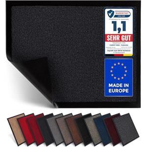 Carpet Diem Zerbino 40 x 60 cm - Tappeto ingresso antisporco - Interno ed Zerbino da Esterno, Tappetino antiscivolo per Porta, Tappeto antisporco per Porta d Ingresso - antracite