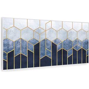 Klarstein Air Art Smart Stufa Elettrica Basso Consumo, Termoconvettore Elettrico da Parete 700W con Controllo IoT/WiFi App, Termosifone Elettrico a Muro, Pannello Radiante Infrarossi, Senza CO2