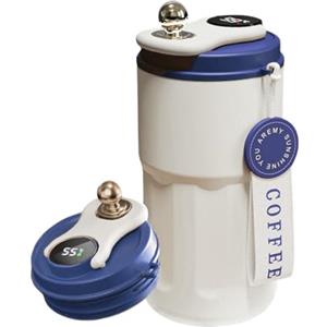 AMFUN Tazza da Caffè con Display Digitale, 410 ml Termica da Viaggio, 316 in Acciaio Inox Intelligente Portatile, Isolata, a Prova di Perdite