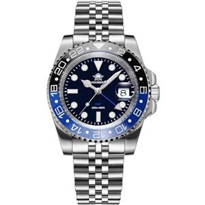 ADDIESDIVE GMT Orologio Uomo Diver Impermeabile 200 M Ronda 515-24 H Luminoso Acciaio Inossidabile Orologio Uomo Quarz