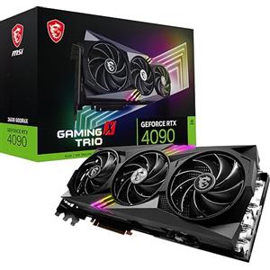 MSI GeForce RTX 4090 GAMING X TRIO 24G Scheda Video - 24GB GDDR6X, 2595 MHz, PCI Express Gen 4, 384-bit, 3x DP v 1.4a, HDMI 2.1a (Supporta 4K & 8K HDR)