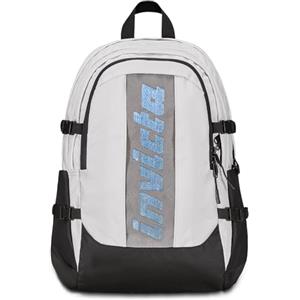 Invicta Zaino Ufficio Act Plus Fibra Ottica, Grigio, Doppio Scomparto Con Tasca PC, Tasca Borraccia, Tasca Con Organizer, Cinghia Vita, Nastri Torace e Regolazione Volume, Zaino Viaggio