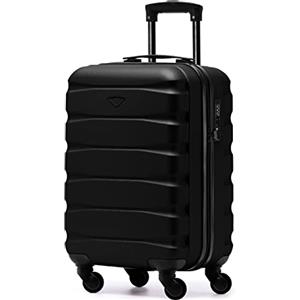 Flight Knight Valigie Rigide in ABS a 4 Ruote Leggere per Bagagli a Mano Approvate per Oltre 100 Compagnie Aeree Tra Cui Easyjet, British Airways, Ryanair, Virgin Atlantic, 55x35x25cm