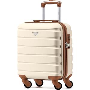 Flight Knight Valigie Rigide in ABS Leggere a 4 Ruote - Bagaglio a Mano Approvato per Oltre 100 Compagnie Aeree Come British Airways, Ryanair E Easyjet, Valigia Da Cabina 45x36x20cm