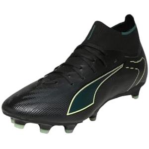 PUMA Scarpe da Calcio Unisex Ultra 6 Match+ FG/AG, Colore Nero e Verde Chiaro, Taglia 40, Puma Nero Fizzy Verde Chiaro Terreno, 43 EU